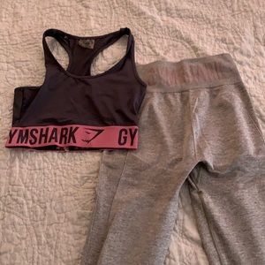 GymShark sports bra and leggings